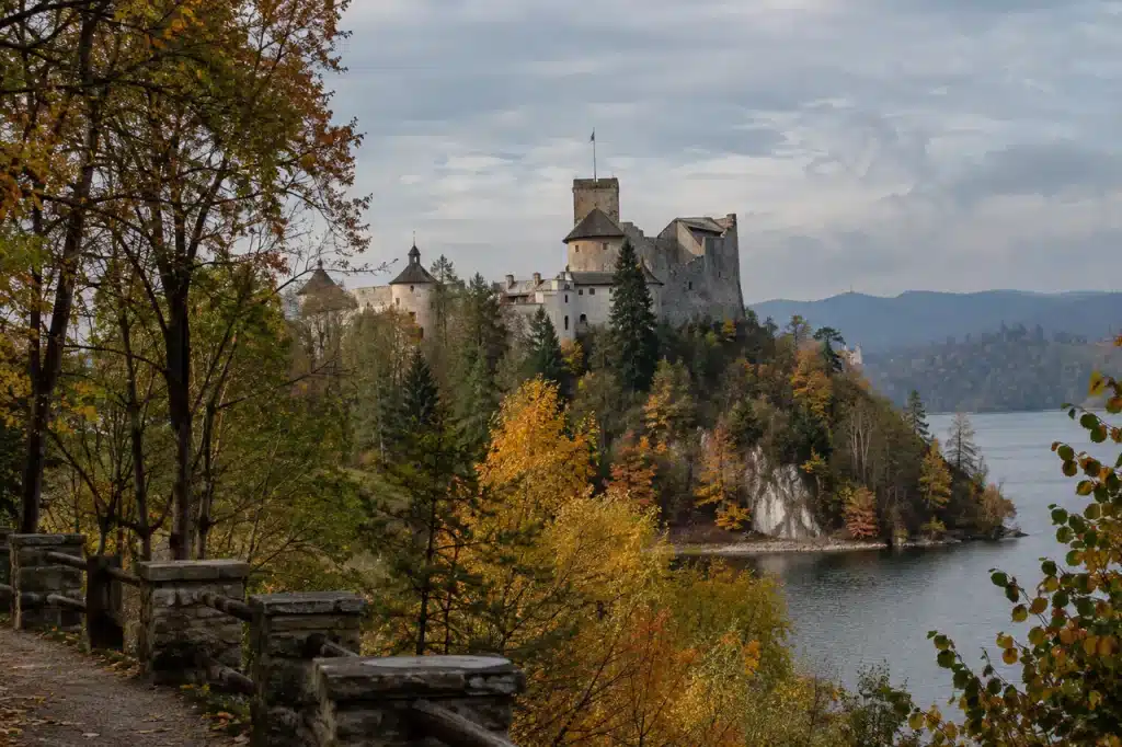 Dunajec Castle in Niedzica above Lake Czorsztyn